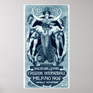 Poster Expo internationale de Milan 1906