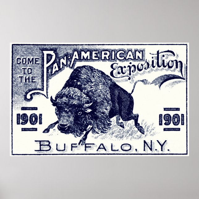 Poster Expo panaméricaine de 1901 (Devant)