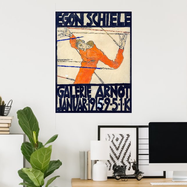 Poster Exposition à la Galerie Arnot | Egon Schiele | (Bureau à domicile)