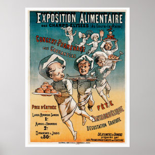Poster Exposition Alimentaire Alimentaire Vintage
