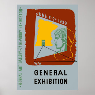 Poster Exposition de design américain à Boston