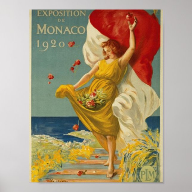 Poster Exposition de Monaco 1920 (Devant)