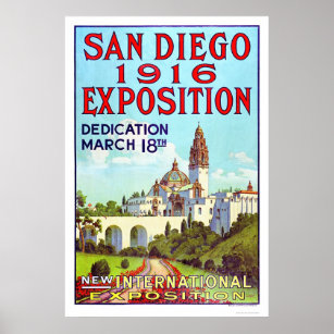 Poster Exposition de San Diego 1916