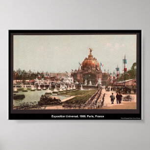 Poster Exposition Universal, 1900, Paris, France