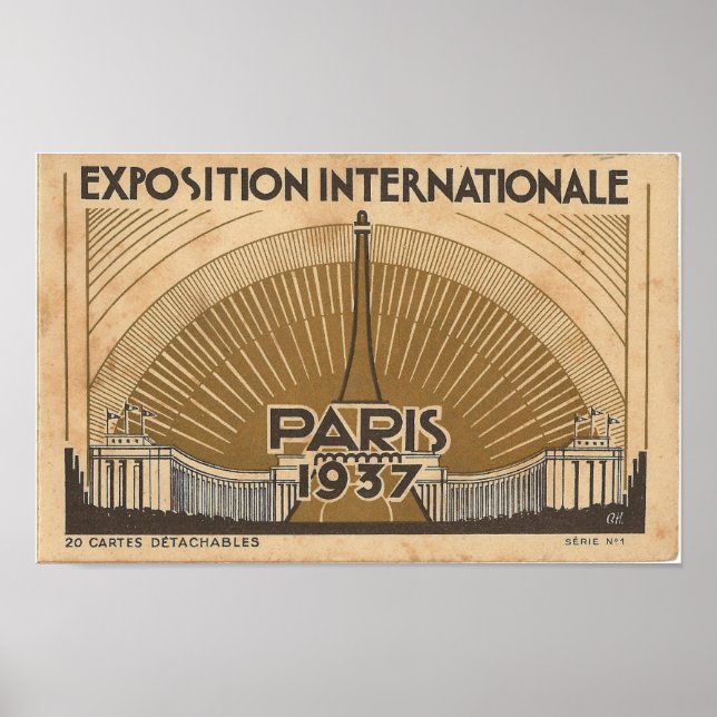 Poster Exposition universelle de Paris de 1937 (Devant)