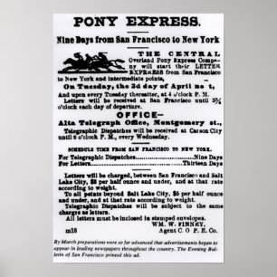 Poster Express Pony, Neuf Jours