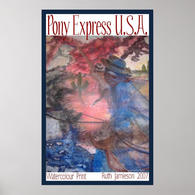 Poster Express PONY U.S.A. (Devant)