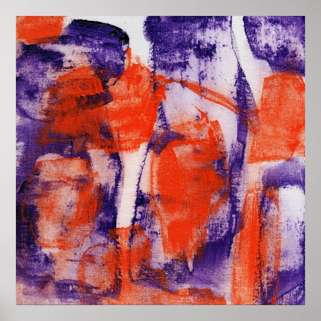 Poster Expression Abstraite #12 par Michael Moffa (Devant)