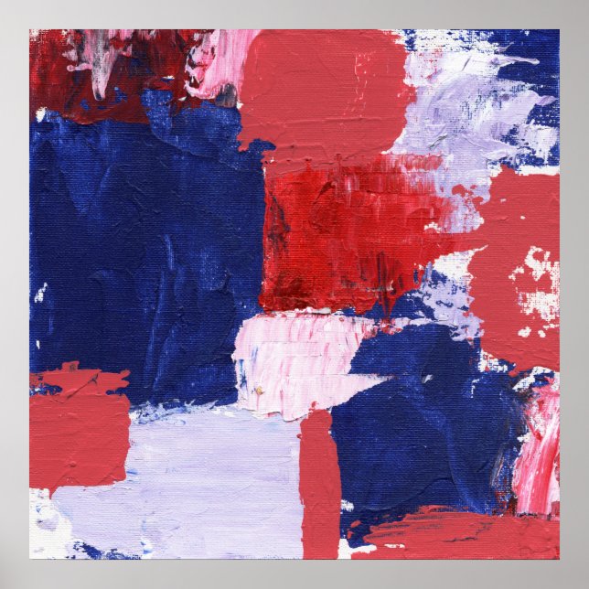 Poster Expression Abstraite #1 par Michael Moffa (Devant)