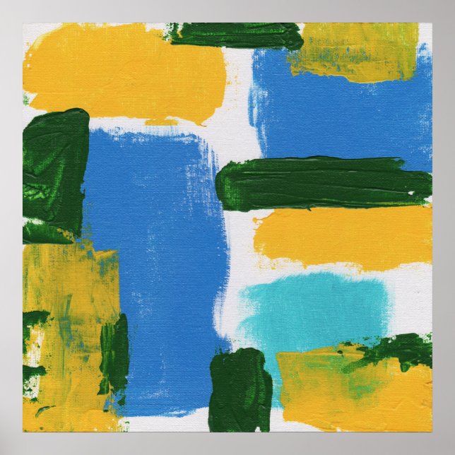 Poster Expression Abstraite #3 par Michael Moffa (Devant)