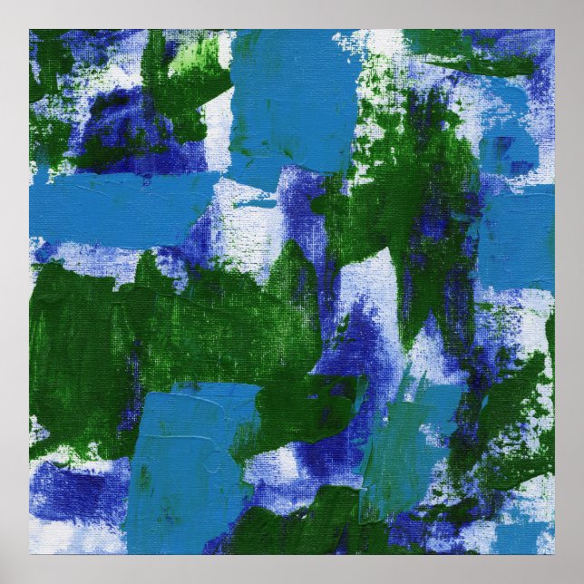 Poster Expression Abstraite #4 par Michael Moffa (Devant)