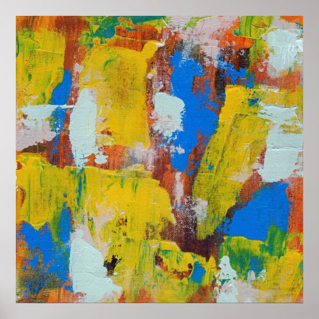 Poster Expression Abstraite #8 par Michael Moffa (Devant)