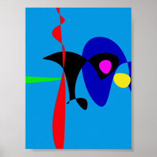 Poster Expressionnisme Abstrait Art numérique simple