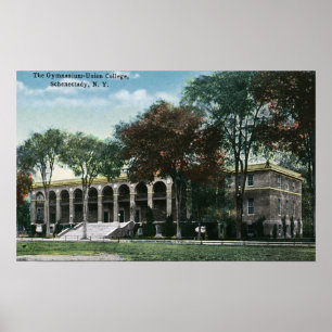 Poster Exterior View of Union College Gymnasium