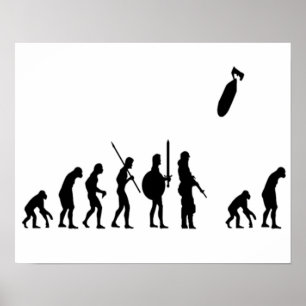 Poster Extermination de l'évolution