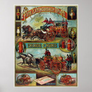 Poster Extincteur de feu Mfg. Co.