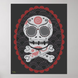 Poster Extra Large Day of Dead Sugar Skull Vector Art