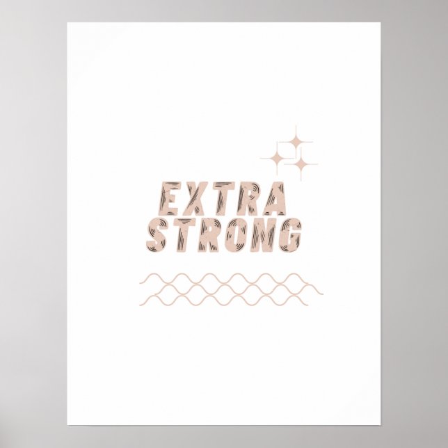 Poster Extra Strong – Unbreakable Mindset (Devant)