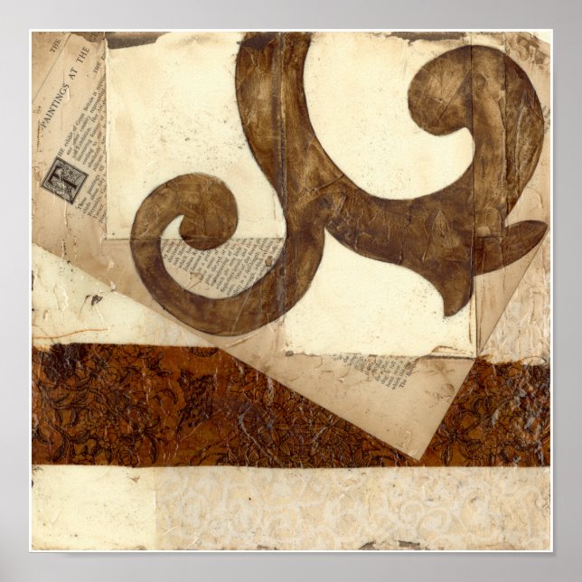 Poster Extrait vintage de journal (Devant)