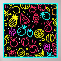 Extravagance de fruits de néon