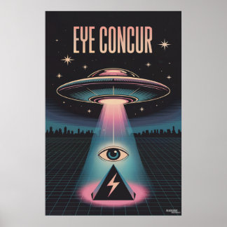 POSTER EYE CONCUR ALIEN PYRAMIDE PUISSANCE