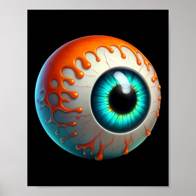 Poster Eyell humain mince Déplaisant Halloween Funny Lazy (Devant)