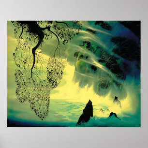 Poster Eyvind Earle - Un Tourbillon de Brouillard - 1976