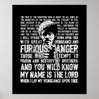 Poster Ezekiel 2517 Jules Winnfield