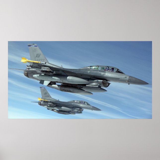 Poster F16 Lutter contre les faucons (Devant)