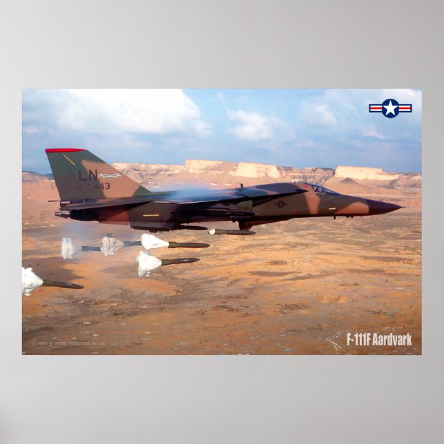 POSTER F-111F AARDVARK (Devant)