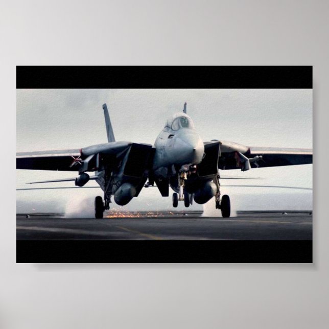 Poster F-14 Atterrissage (Devant)