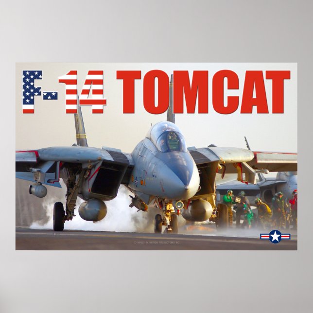 POSTER F-14 TOMCAT "LANCEMENT" (Devant)