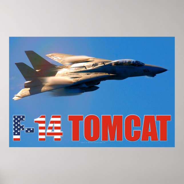 POSTER F-14 TOMCAT "MACH RUN" (Devant)