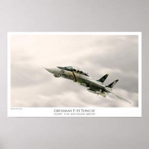 POSTER F-14A TOMCAT VF-84 JOLLYS ROGERS