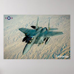 POSTER F-15E GRÈVE EAGLE