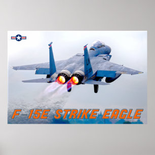 POSTER F-15E GRÈVE EAGLE