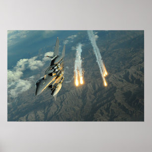Poster F-15E Strike Eagle Aircraft