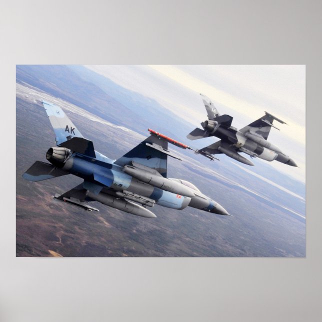 Poster F-16 Aéronefs de Faucon de combat (Devant)