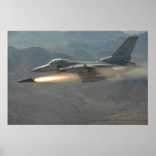 Poster F-16 Faucon combattant
