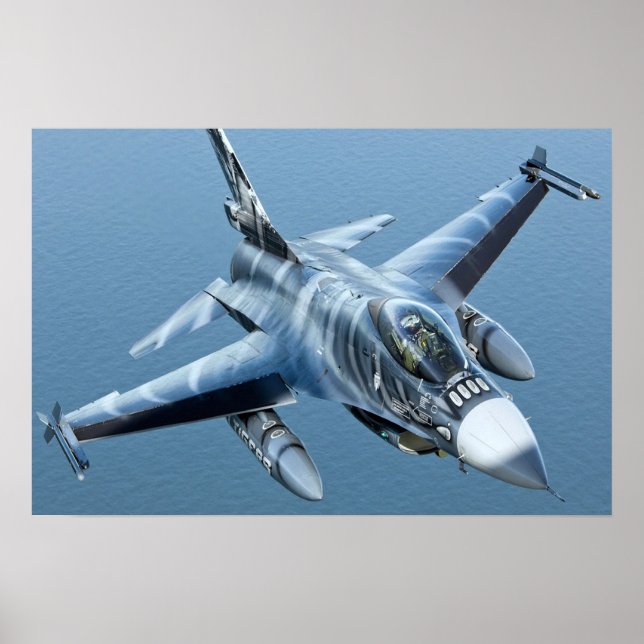 Poster F-16 Fighting Falcon upclose HD (Devant)