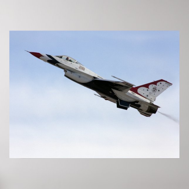 Poster F-16 Thunderbird En Vol (Devant)