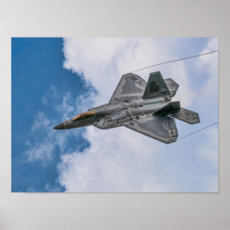 Poster F-22 Raptor Fighter Jet