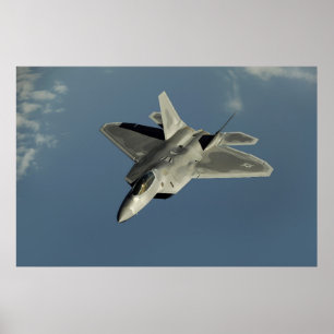 Poster F-22 Raptor Fighter Jet