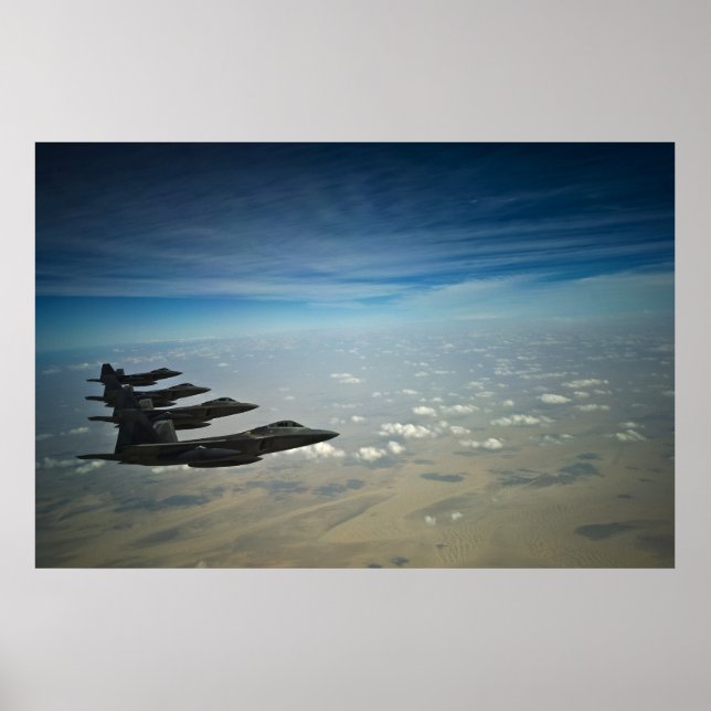 Poster F-22 Raptors (Devant)