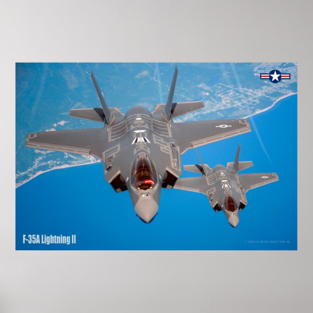 POSTER F-35A ÉCLAIRAGE II (Devant)