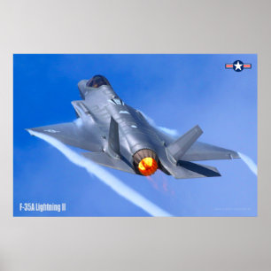 POSTER F-35A ÉCLAIRAGE II