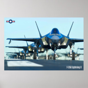 POSTER F-35A ÉCLAIRAGE II