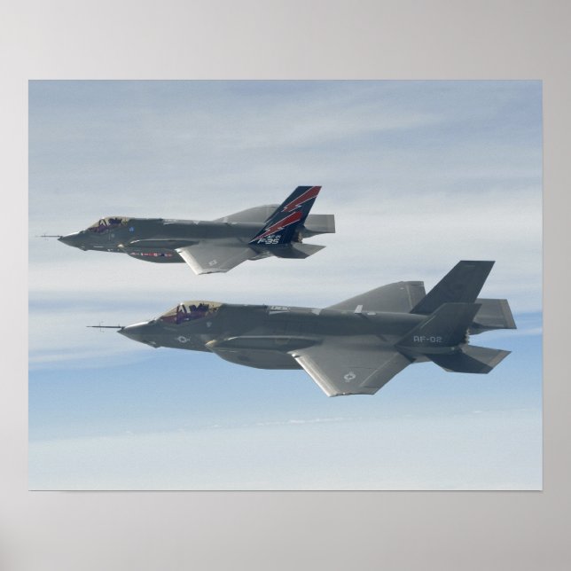 Poster F-35A Lightning II Joint Strike Fighters (Devant)