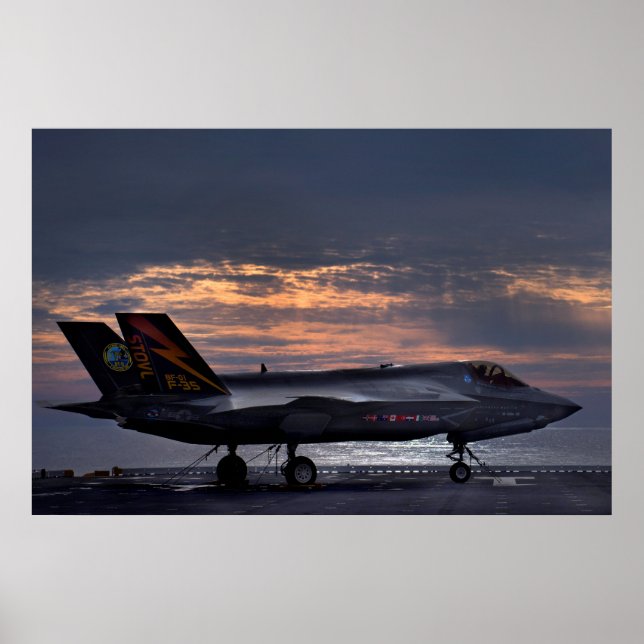 Poster F-35B Éclair II (Devant)
