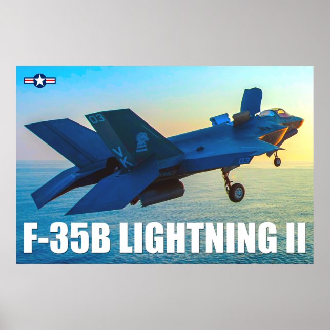 POSTER F-35B ÉCLAIRAGE II (Devant)